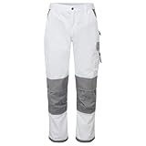 Portwest Pantalón Painters Pro , Tamaño: M, Color: Blanco, KS54WHRM
