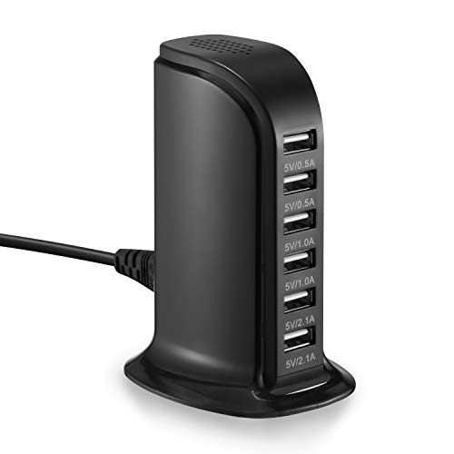 USB Wall Charger, Nexwell 30W 6-Port Desktop Charger USB Charging Station with Smart Identification Technology for iPhone, iPad, Android and Virtually All Other USB Enabled Devices