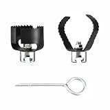 3 Stück Rohrreinigungsspirale Zubehör 32mm 38mm, Schneidkopf & Kreuzblattbohrer Ersatz für K-1500 K-750, Anti-Korrosion Aufsatz zum Fräsen von Baumwurzeln & Verstopfungen im Abfluss