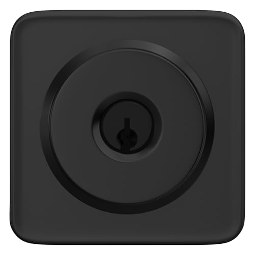 Image of Schlage F51A BWE 622 LFL Bowery Door Knob with Laflin Trim, Keyed Entry Lock, Matte Black