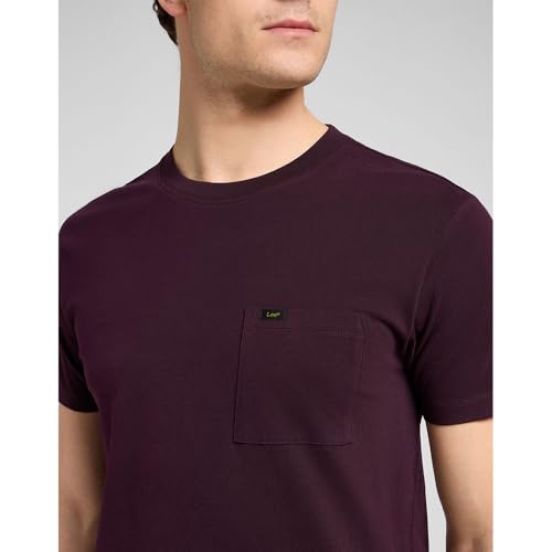 Lee Slim Ultimate Pocket Tee Deep Wine Size M - 5