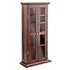 Elegant winsome wood dvdcd cabinet ample storage antique walnut finish  urban country home decor
