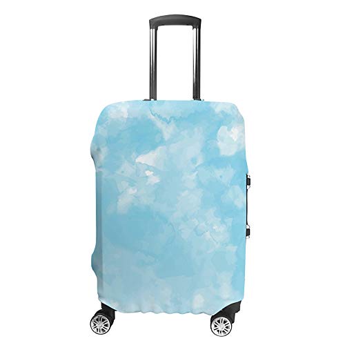 Housse de valise Chegong bleu ciel en fibre de polyester élastique pour voyage 18 à 32 pouces