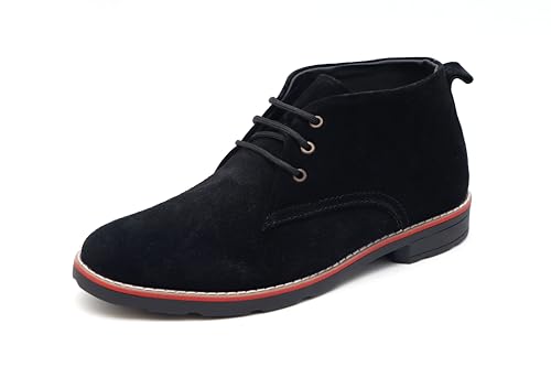 Image of ARAMISH Men's Suede Leather Lace-Up Formal Ankle Chukka Boots