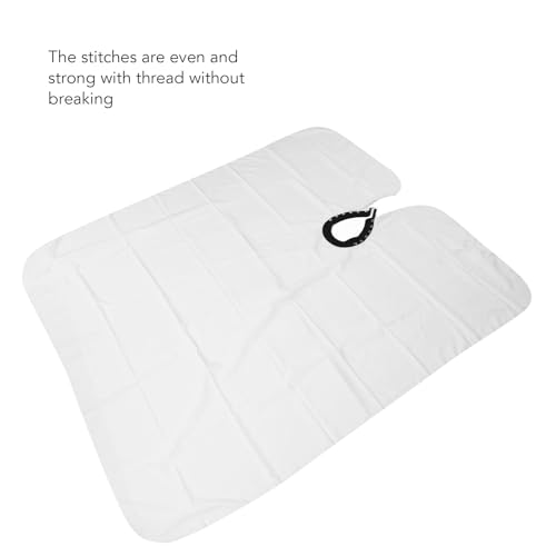 Capa de barbero ajustable blanca para peluquería miniatura 6