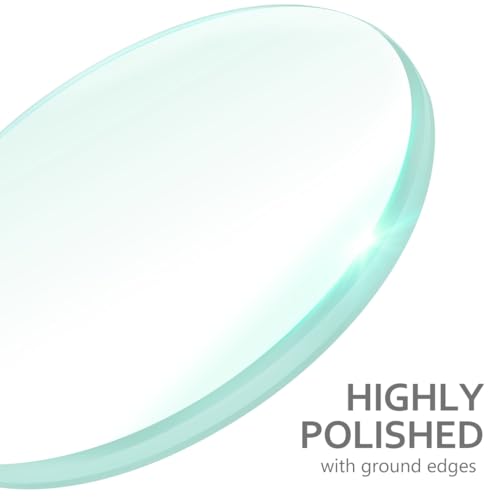 ULTECHNOVO Doppelte Konvexe Glaslinse, konvex, klar, 100 mm Brennweite, langlebige experimentelle optische Linse mit 50 mm Durchmesser für physikalische Laboratorien