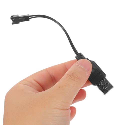 Cable USB de carga corta de 10 cm para conectar pack de 12 adaptadores de juguetes y RC 4