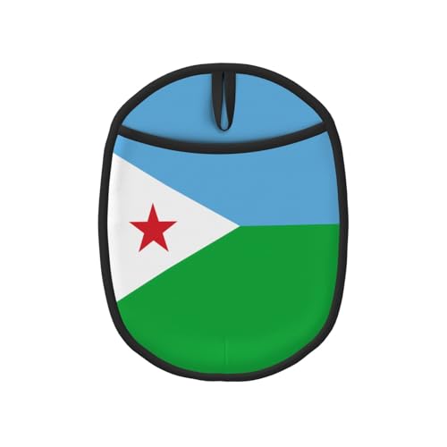 Drapeau de Djibouti Tapis anti-brûlure, pliable, adapté pour casserole chaude/plaque de cuisson/bol à soupe