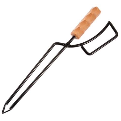 MOTHNUR Pinza per Caminetto in e Legno Pinze per Barbecue Presa Larga e Manico Allungato Strumento per Spostare Carbonella e Accessorio Resistente per e Bracieri Outdoor