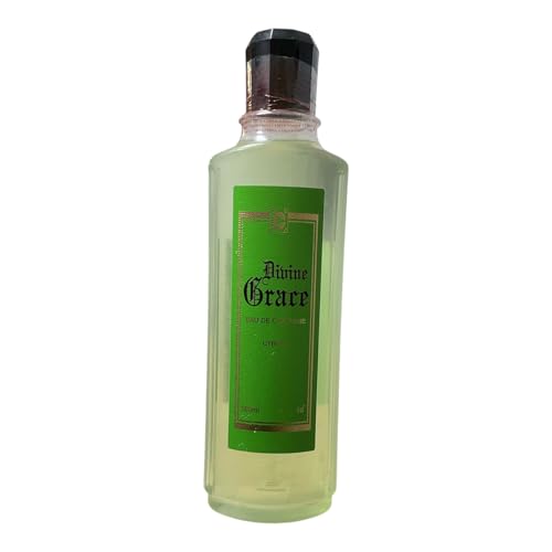 Divine Grace Eau de Cologne, Classic Green Glass Bottle, 500ml