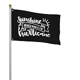 Sunshine Mixed With Hurricane Outdoor 2x3ft Garden Flag Courtyard Flag Decoration Banner Family Parade Flag