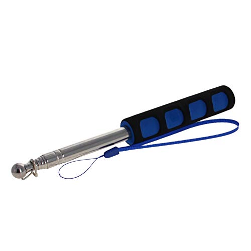 Image of Othmro 1Pcs Hollow Telescopic Teachers Pointer, Teaching Pointer Stick for Classroom, Metal Hand Retractable Pointer Extended Length 39.4 inch, Handheld Presenter Whiteboard Pointer (Blue)