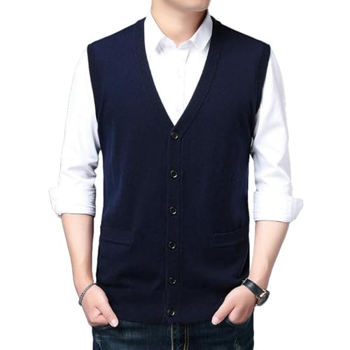 Cardigan sans manches ample idéal pour la mi-saison masculine