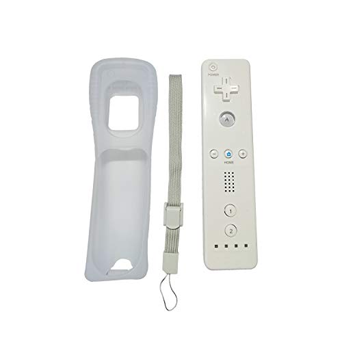 Lyyes Wii Remote Controller, Remote Controller and Protective Case for Nintendo Wii Wii U (White) - Thumbnail 4