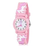 Gifts for Girls Age 3 4 5 6, 3D Cartoon Unicorn Watch for Girls Age 3-8 Girls Birthday Toys for Age