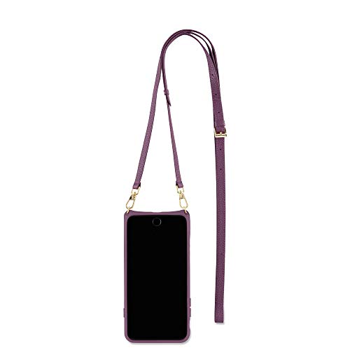 Vaultskin Victoria Crossbody Iphone Leather Wallet Case, Fashionable Bumper For Cards And Cash - Holds Up To 8 Cards (Iphone 7 Plus / 8 Plus, Violet, Leather Strap) #TOP2