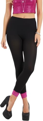 Image of ToBeInStyle Women's Opaque Ankle Long Nylon Footless Fun Tights Pantyhose