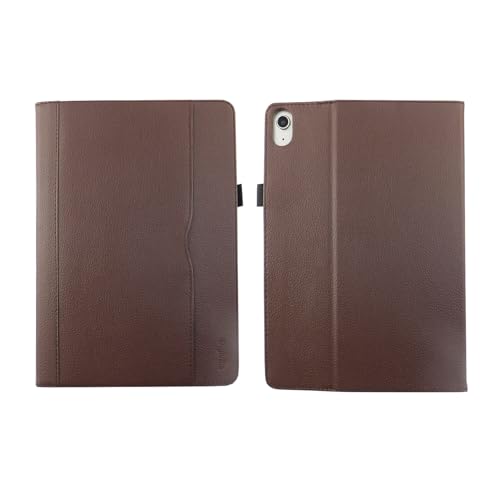 Étui en cuir pour iPad 10e génération 2022 11 pouces marron