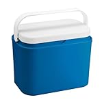 Harbour Housewares 10L Cool Box – Blue Portable Insulated Cooler, Small Ice Chest for Camping, Picnic, Beach, Fishing & Travel, Food & Drink Storage, Car Coolbox for Cans & Snacks