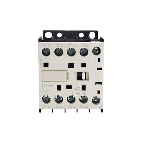Petit contacteur LP1K16 1601 12V avec bobine basse tension 3NO 1NC pour circuit de commande