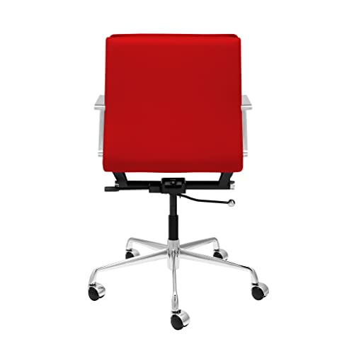 Laura Davidson Furniture Lexi Ii Padded Modern Office Chair With Aluminum Arms (Red) #TOP4