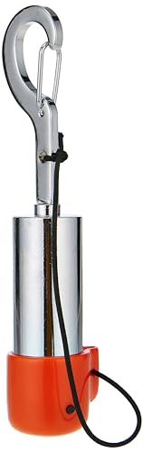 Scuba Choice Scuba Diving Safety Tank Signal Bell with, Orange Timbre de señal para Tanque de Seguridad de Buceo con Clip, Color Naranja, Adultos Unisex, Rattle Stick Length: 4-3/4"