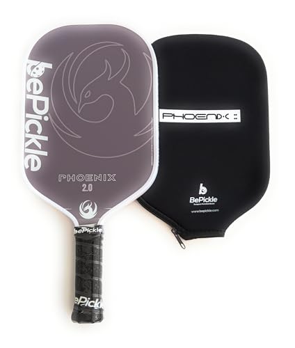 Pá de Pickleball de grafite de 19 mm aprovada pela USAPA. (branco)
