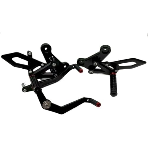 Repose-pieds réglables CFMOTO 675NK et 675SR, cale-pieds arrière noirs en aluminium