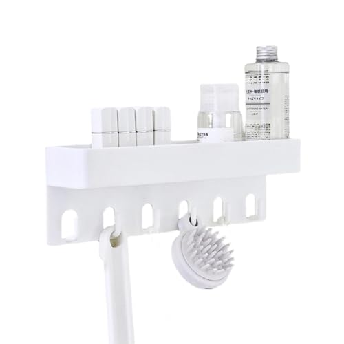 Moxeupon - Gancho para llaves de pared, ganchos para llaves, soporte de almacenamiento para llaves resistente con 6 ganchos, portacorreo, ganchos para llaves para cocina, salón, entrada, dormitorio