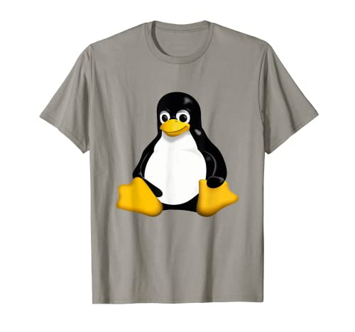 Tux Penguin Linux Ufficiale Mascotte Logo Icon T-Shirt Maglietta