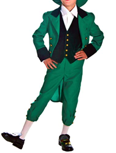 Mitef Green Outfit Irischer Kobold, Kostüm für St. Patrick's Day, Kind, M Cover