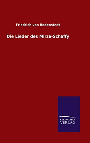 Die Lieder des Mirza-Schaffy [German] 384608221X Book Cover