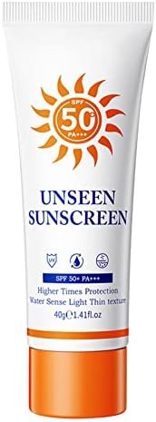 Isolation Light Permeable Sweat Proof Light and Thin Isolation Sweat Proof High Sunscreen Nourish Skin Not Stuffy Good for You Girls (Yellow, One Size)