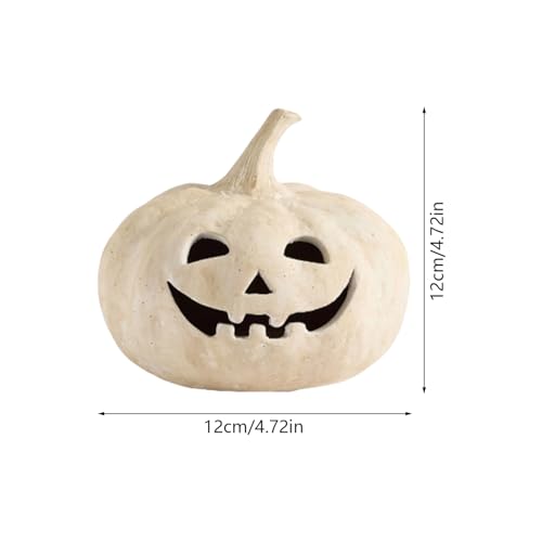Lanterne d'Halloween lumineuse à DEL de table à piles 12 cm - 2