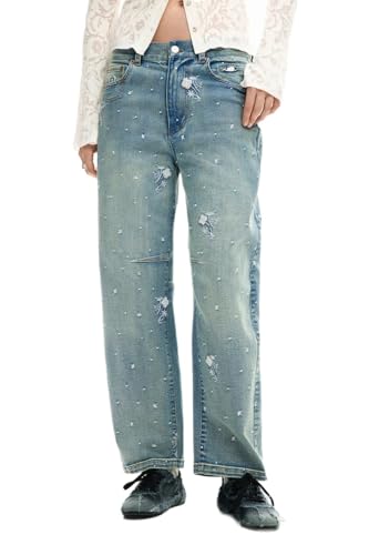 Jeans Desigual denim azzurro pantalon bleu clair tendance femme