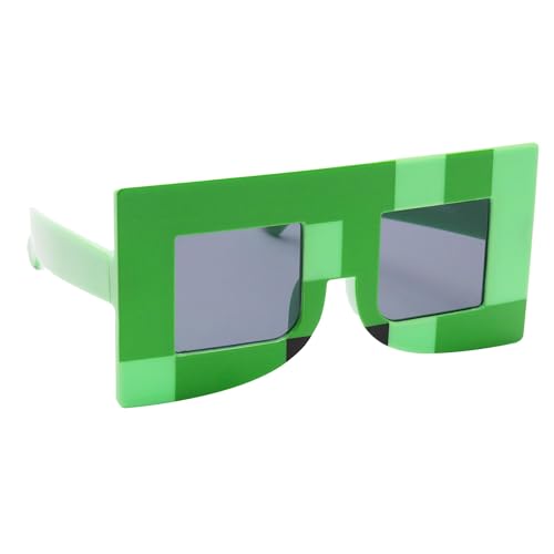Sun-Staches Minecraft Sunglasses for Kids | Creeper Costume Accessory | UV 400 | One Size Fits Most Kids