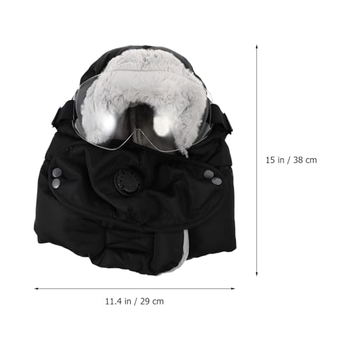 Bonnet de vent contre le froid avec lunettes de ski intégrées - 2
