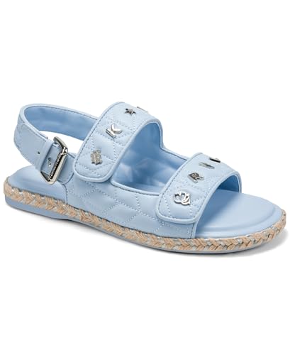 Image of KARL LAGERFELD Women's Charlay Double Strap Sandal With Pin Embellishments