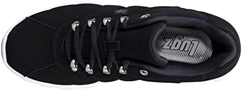 Lugz Men's Compass Sneaker, Black/White/Silver, 11.5 | Image 3