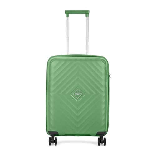 Image of VIP Quad Pro Cabin 55 Cm 8 Spinner Wheels Trolley Bags for Travel, Hard Case Lightweight Bag with TSA Lock, Anti-Theft Zipper & Premium Interiors (Green) (Small)