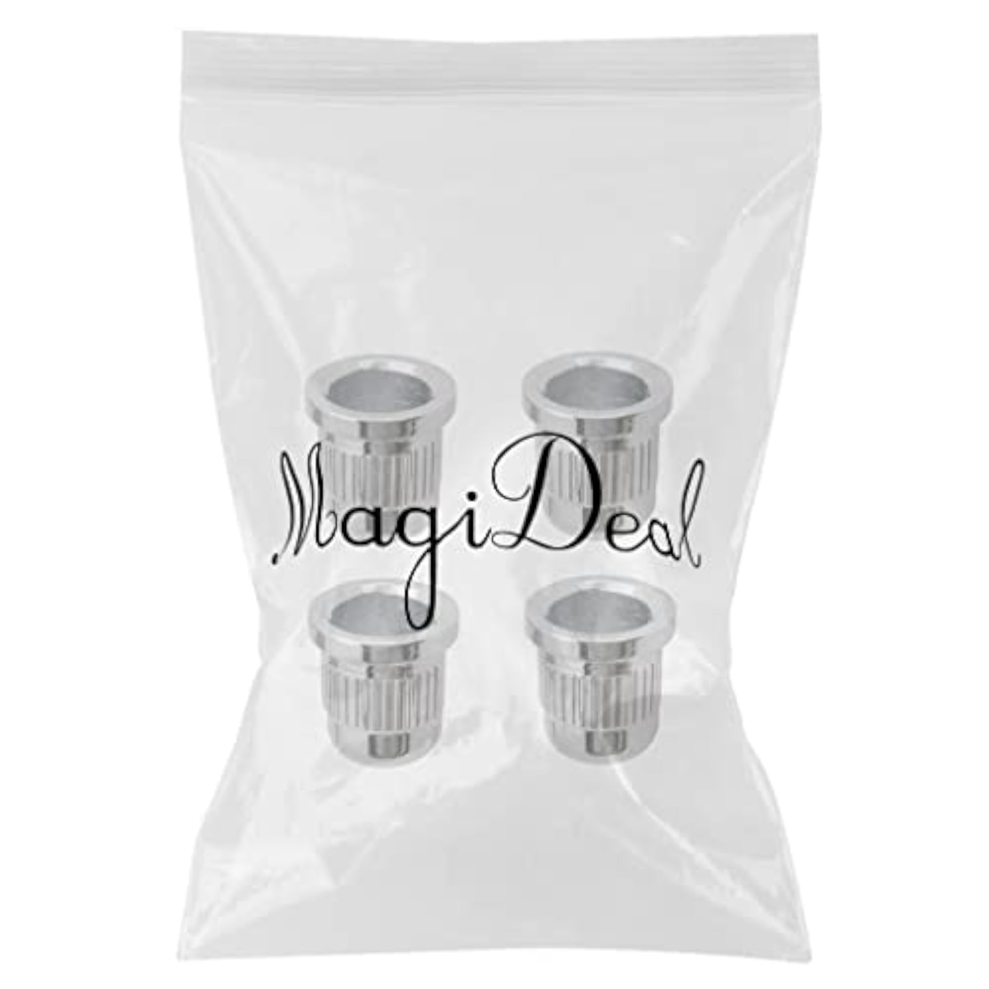 4 Pieces Guitar Bass Through Body String Mounting Ferrules