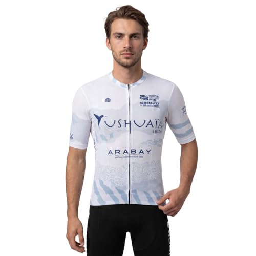 SIROKO - Maillot de Ciclismo - Vuelta Ibiza MTB VIBZ 26 M8 Tarida White - L - Blanco