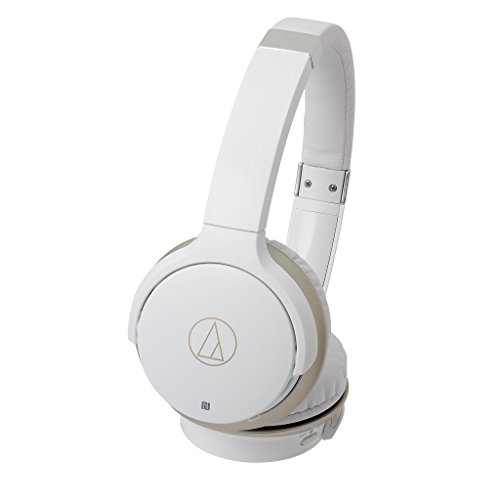 Audio-Technica ATH-AR3BTWH SonicFuel Wireless On-Ear Headphones with Mic & Control, White