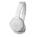 Audio-Technica ATH-AR3BTBK SonicFuel Bluetooth Wireless On-Ear Headphones with Mic & Control, White