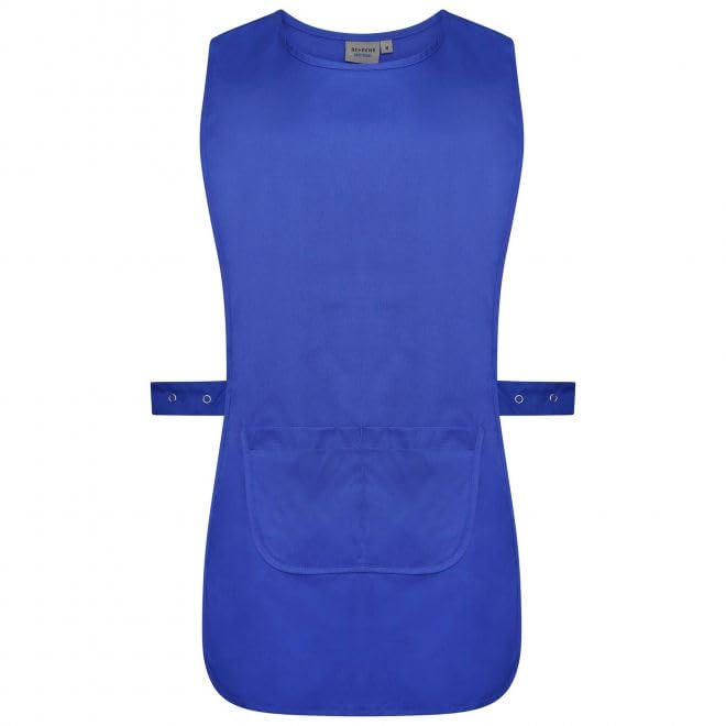 Behrens Tabard for Women Healthcare, Hospital and Clinic Professionals, Adjustable Side Tabs, Comfortable Large Front Patch Pocket, Color Royal Size S