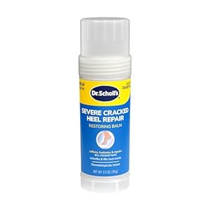 Dr. Scholl’s Severe Cracked Heel Repair Restoring Balm 2.5oz, with 25% Urea for Dry, Cracked Feet, Heals and Moisturizes for Healthy Feet