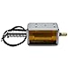TOMSHIELE DC24V Linear Solenoid，35mm Stroke Push-Pull Solenoid Electromagnet，24V Electric Magnet，Long Stroke Small Electromagnetic Solenoids for DIY Projects and Automation（Wiring Connecting）