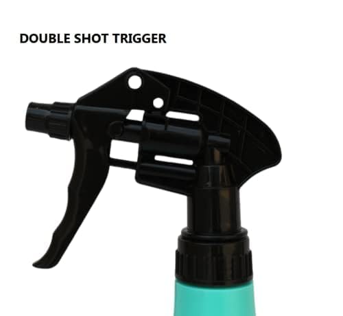 Image of STOIC Double-Shot Trigger Spray Bottle for Home Gardening & Cleaning | 1 Litre Aqua (Pack of 2)