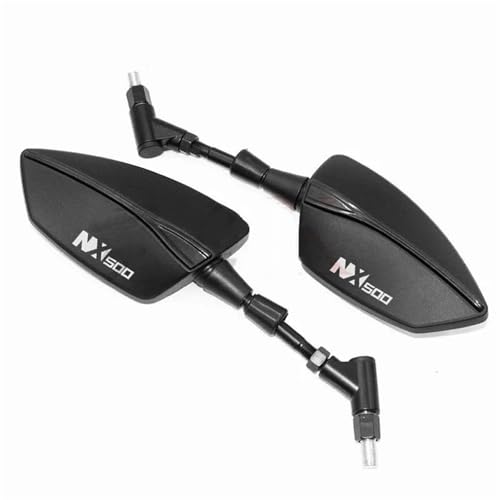 Espejo retrovisor de motocicleta NX 500 antirreflejo evita puntos ciegos 2