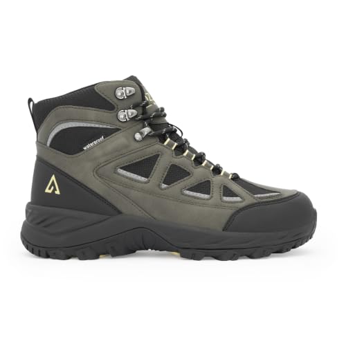 Image of Red Tape Ozark Green & Black Trekking Shoes for Men | High-Top Outdoor